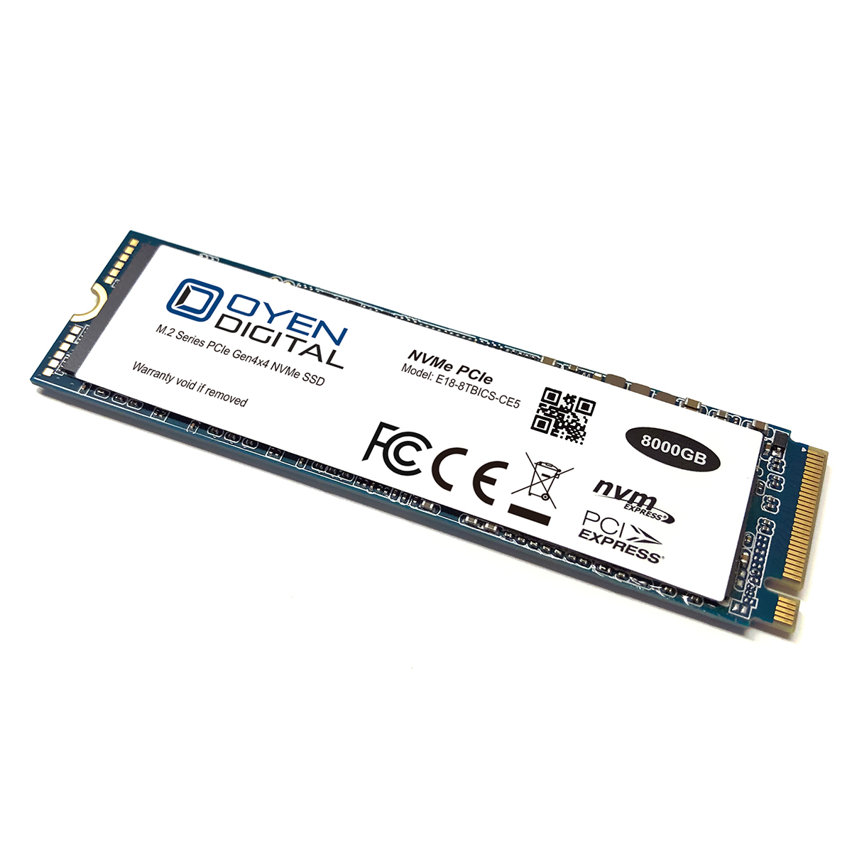 Oyen 8TB NVMe M.2 2280 Gen4 PCIe TLC State Drive SSD