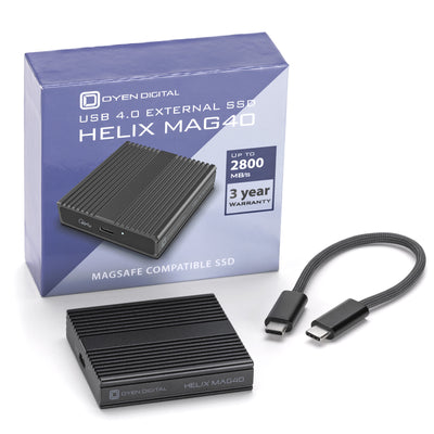 Helix Mag40 USB4 Portable Magnetic SSD, Up to 2800MB/s