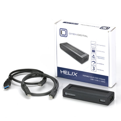 Helix Dura USB-C (USB 3.2 Gen2) NVMe Portable SSD, Up to 1050MB/s