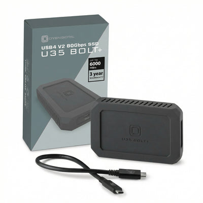 U35 Bolt+ USB4 (80Gbps) Portable USB-C SSD, Up to 6000 MB/sec