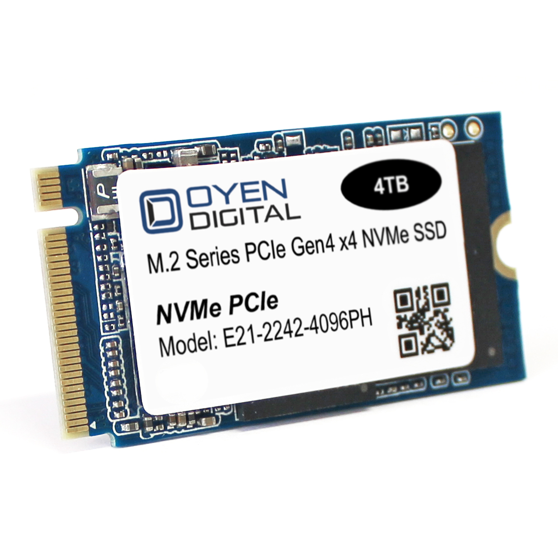 Oyen Digital: Oyen Digital 4TB M.2 2242 NVMe PCIe 3D TLC SSD