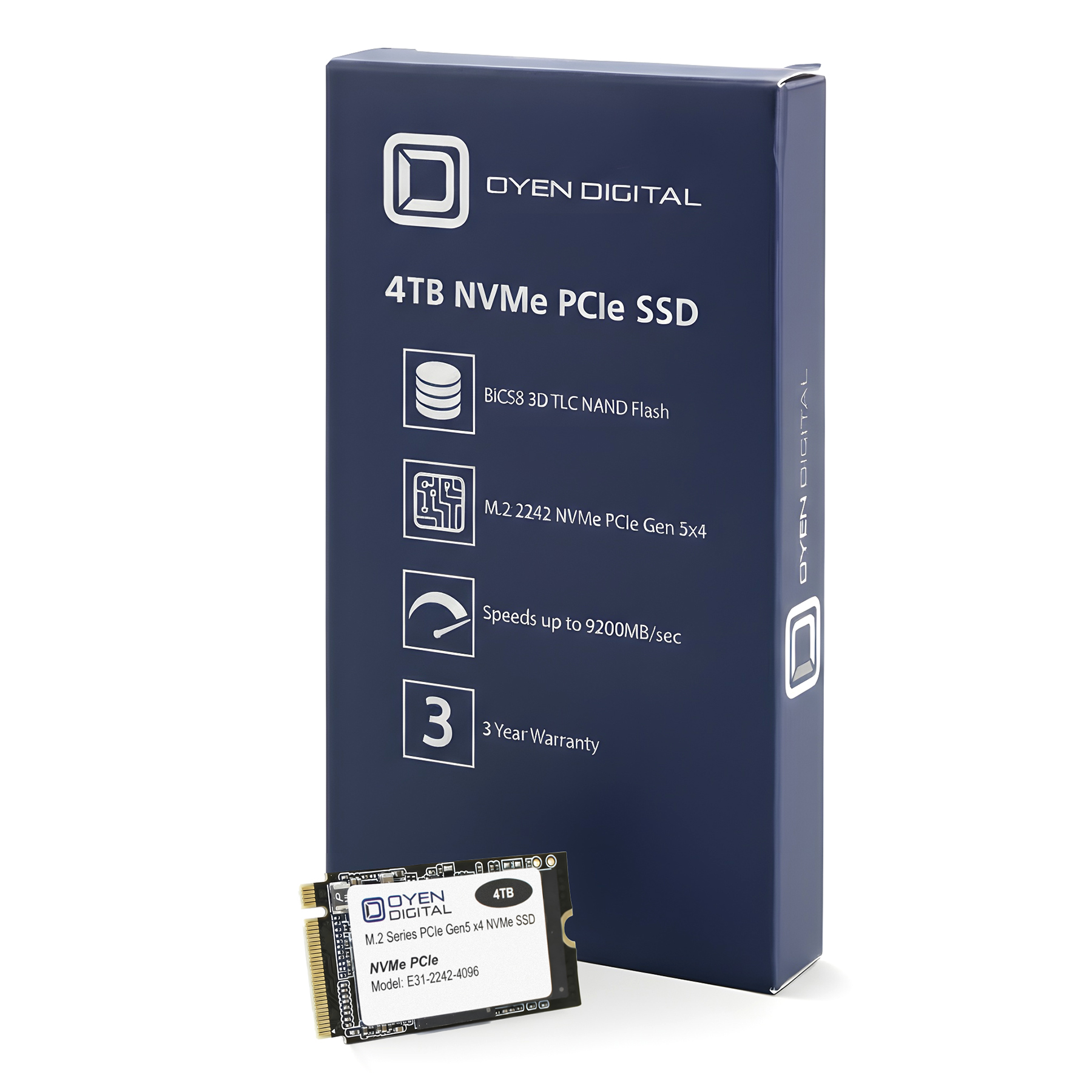 Oyen Digital: Oyen Digital M.2 2242 NVMe PCIe 3D TLC SSD