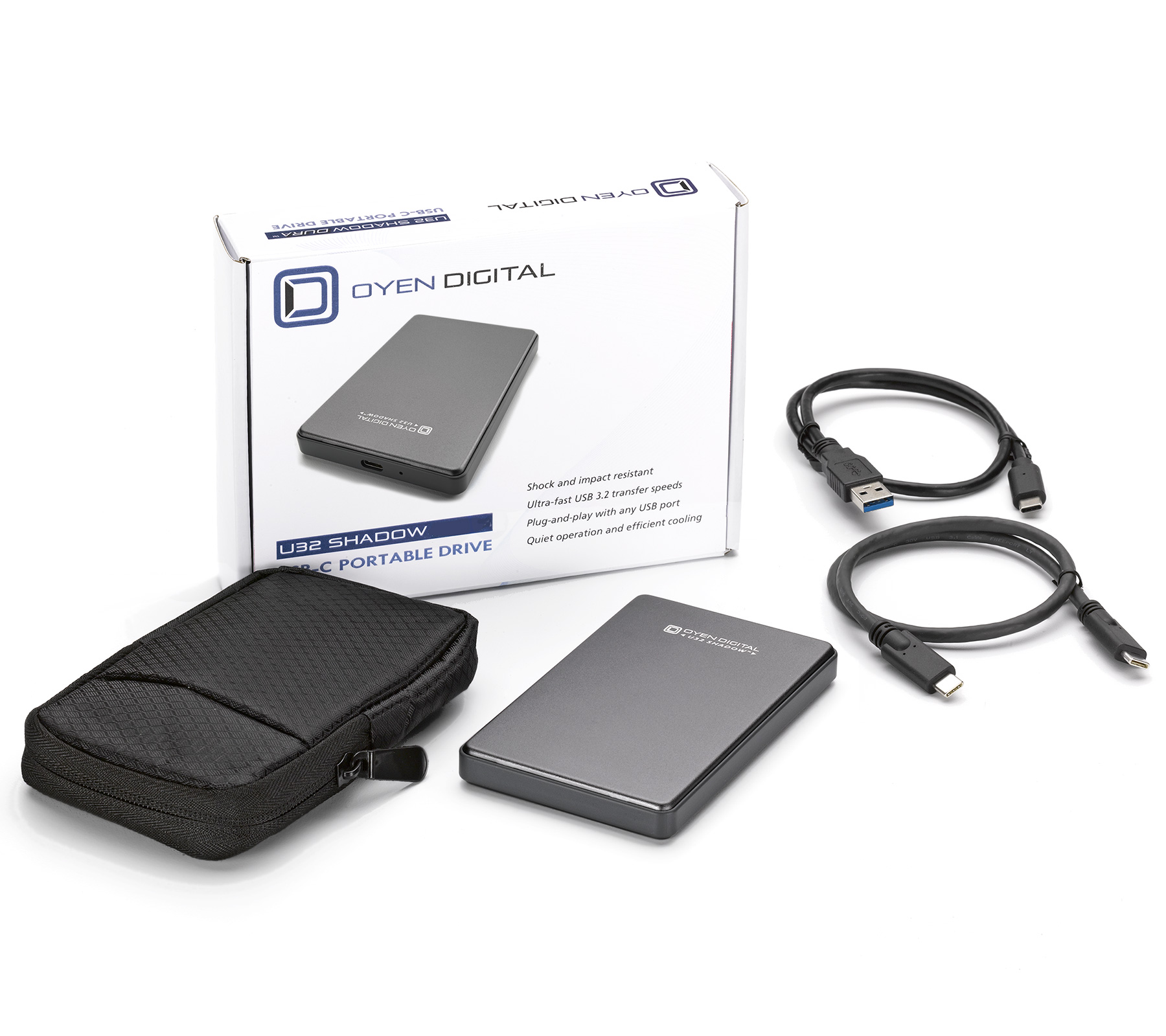 Oyen Digital U32 Shadow 500GB USB-C External Solid State Drive SSD for Sony  Playstation 4 (PS4)